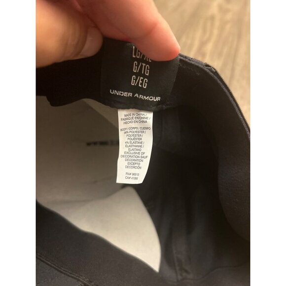 Under Armour Black Baseball Cap LG/XL Polyester & Elastane - Picture 3 of 5
